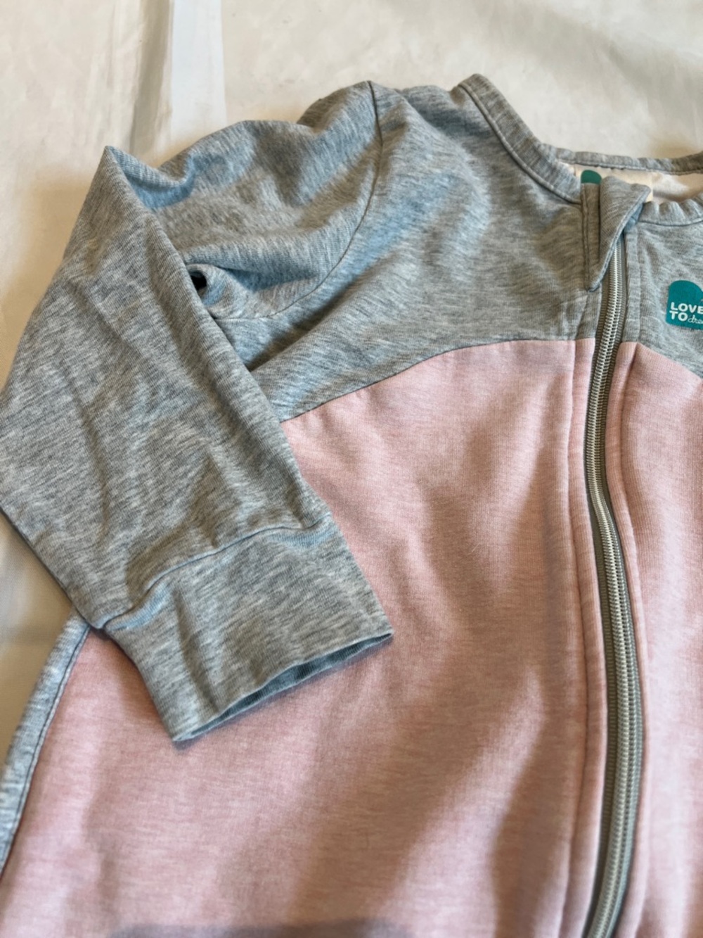 “🩷Bundle 4/$19” Love to dream 12-24m  Zip Footed girl sleep sack organic cotton - Picture 3 of 9
